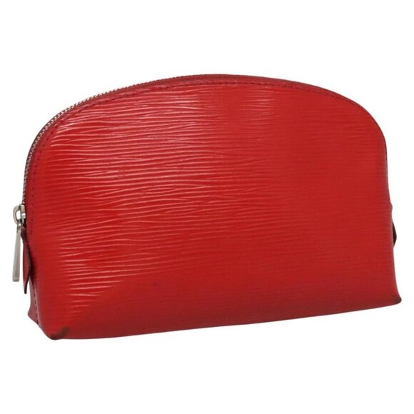 LOUIS VUITTON Epi Pochette Cosmetic PM Pouch Red M41114 LV Auth 112898 - Picture 1 of 16